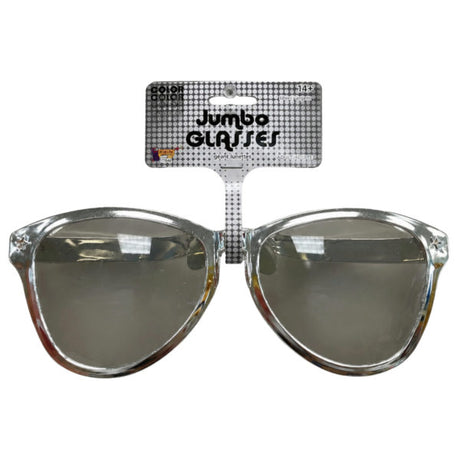 Jumbo Novelty Glasses in Silver