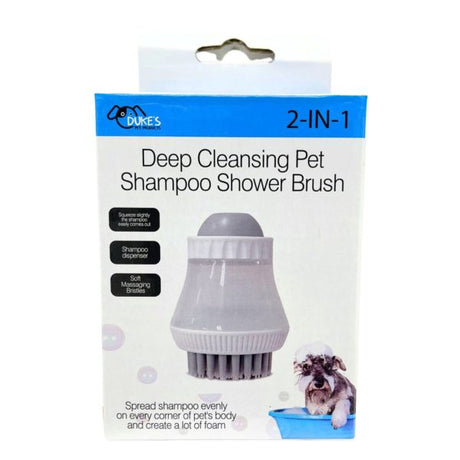Deep Cleansing Pet Shampoo Shower Brush