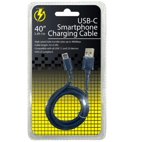 40" USB-C Smartphone Charging Cable