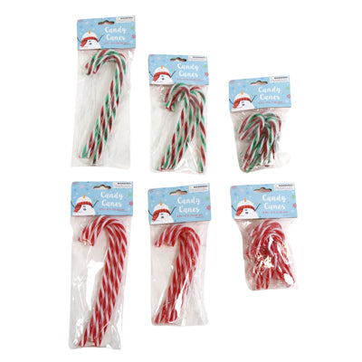 Candy Canes Plastic Ornaments 3/4/8pc Ea In 2ast Colors Christmas Pbh