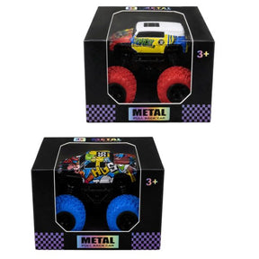 3.4" Friction Powered Off Road Monster Truck Toy Car in Assorted Designs