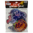 Friendly Ghost with Pumpkin and Bat Core Board LED Light-Up Hanging Party Decor