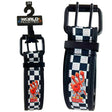 World Industries Black & White Checkered Belt in Sizes 32-42