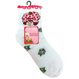 Strawberry Shortcake Capri Socks in White Size 9-11