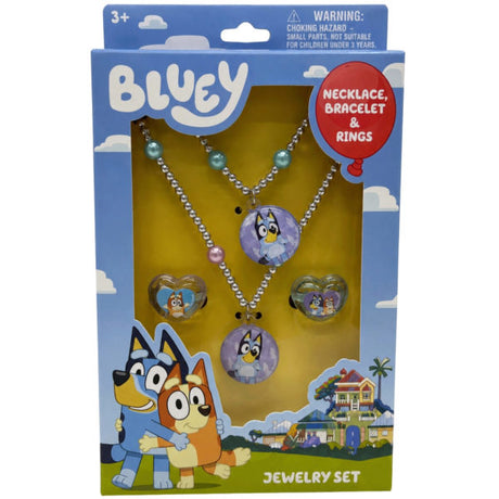 Bluey Charm 3 Piece Jewelry Set