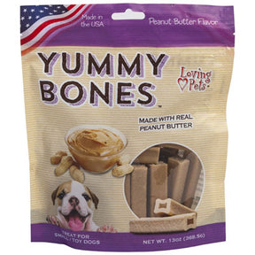 Dog Treats Yummy Bones For Small Dogs 13 Oz Peanut Butter Made In Usa