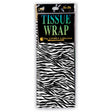 4 Sheet Zebra Print Gift Tissue Wrap 20" x 20"