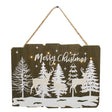 Merry Christmas Wood Hanging Sign