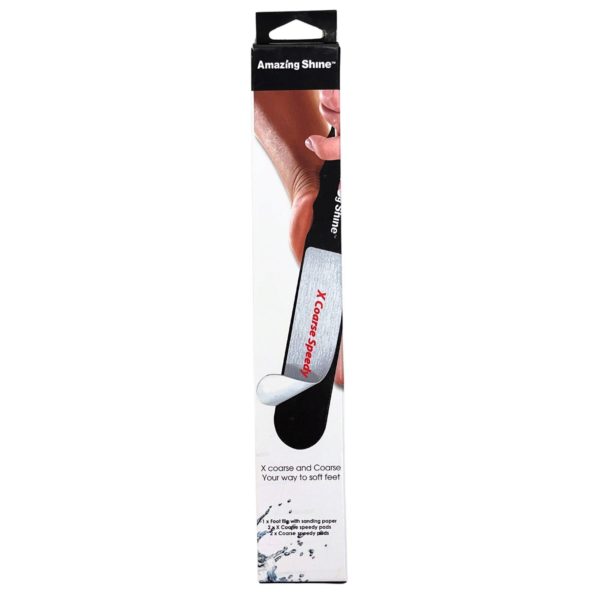Amazing Shine Coarse Speedy Foot File With 2 Replacement File Pads