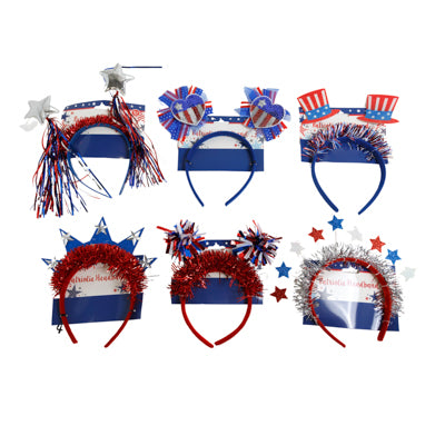 Headbopper Patriotic 6 Asst Deluxe Style