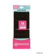 Ponyo Hair Elastics - Black - 12-Pack
