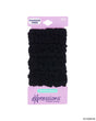Ponyo Hair Elastics - Black - 4-Pack