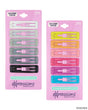 Square Snap Hair Clips - Assorted Colors - 6-Pack