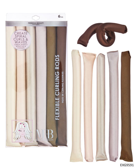 MHB (Must Have Beuaty) Premium Heatless Hair Roller Set - Pastel Colors