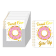 160-Sheet Jumbo Spiral Journals w/ Embroidered Donut & Logo Print