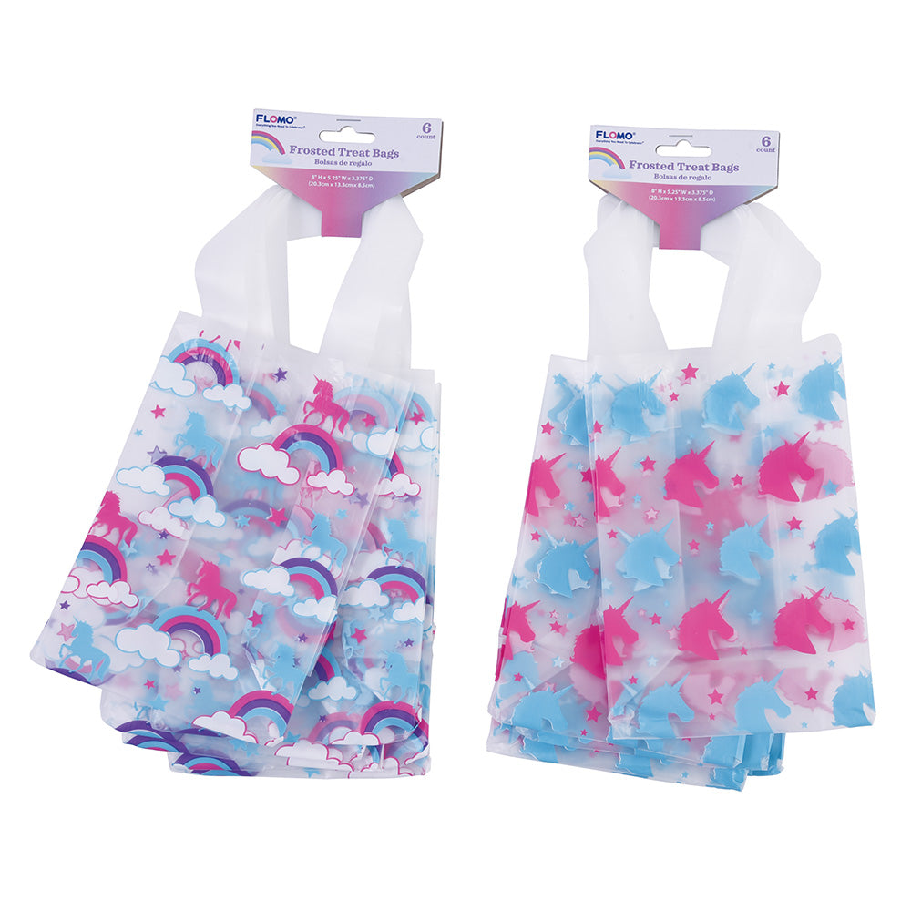 Frosted Unicorn Treat Bags - 6-Packs