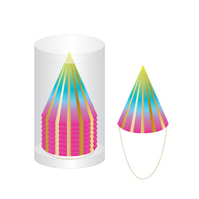 3" Rainbow Mini Hat w/ Hot Stamp  - 8-Packs