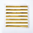 13"Gold Stripe Hot Stamp Lunch Napkins - 12-Packs