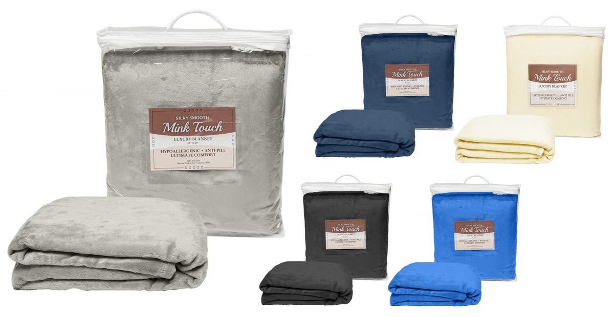 Mink Touch Luxury Blankets - 50'' x 60''