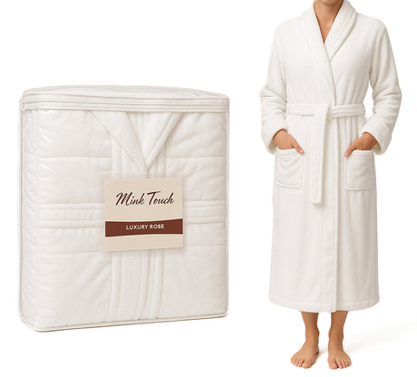 White Mink Touch Luxury Robes - One Size