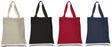 15" Cotton Canvas Tote Bags