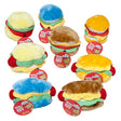 Dog Toy Plush With Squeaker Hot Dog & Hamburger In Pdq Hang Tag