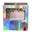 Cook with Color 8 Piece Pink Disco Ball BPA Free Swirly Plastic Straw Set