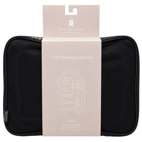Roaming Essentials 3-Piece Packing Cube Set in Black