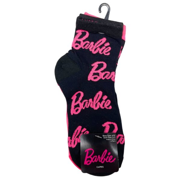 2 Pack Barbie Ladies Capri Sheer Socks
