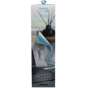 Sarina Light Blue USB Powered Flexible Lamp with Built In Speaker