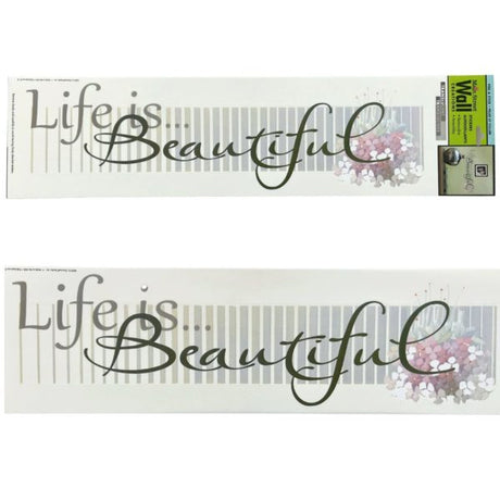 Main Street Wall Creations Translucent Wall Stickers in Spiritual Quote Designs Assortment