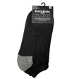 Black Bear For Men Cushion No Show Sports Socks 3 Pack in Black