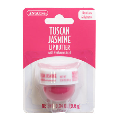 Lip Butter .34oz Tuscan Jasmin W/hyaluronic Acid Jar Spa Luxury Carded Peggable
