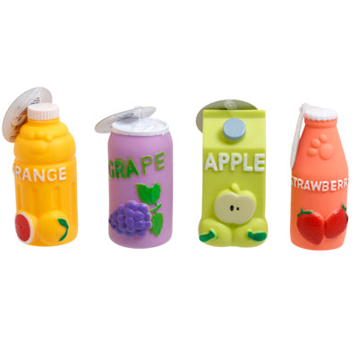 Dog Toy Vinyl Juice Drinks 4 Assorted In Pdq Ref #408998