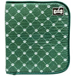 Bone Dry Machine Washable Ultra Obsorbent Green Printed Trellis Paw Pet Feeding Mat