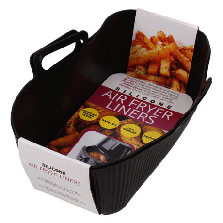 2 Pack Rectangle Heat Resistant Air Fryer Silicone Liners