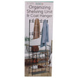 Coat and Shoe Rack Organizer with 5-Tier Shoe Rack and 8 Hooks