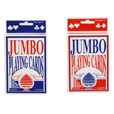Playing Cards Jumbo Coated 3.4 X 4.8in Peggable Box