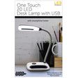 One Touch 20 LED Desk Lamp with USB