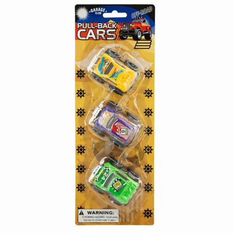 Pull-Back Off-Road Toy Trucks Set