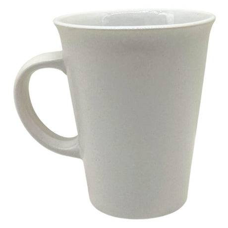14 oz White Matte Ceramic Coffee Mug