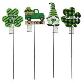 Yard Stake Metal St Patrick's 24in 4ast/stpat Hangtag