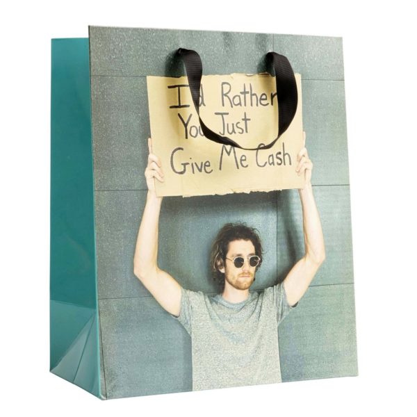 What Do You Meme Man with Sign Gift Bag
