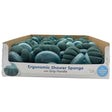 Shower Sponge with Grip Handle for Body Washing with Countertop Display