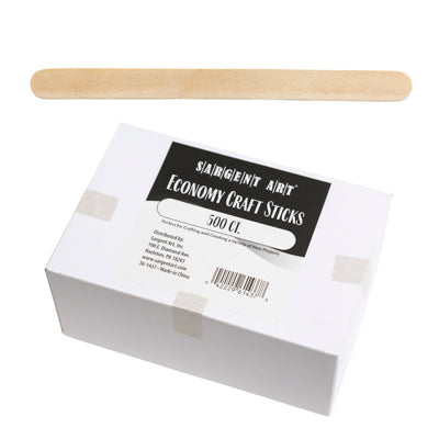 Craft Stick 500pc Natural Sargent Art Boxed