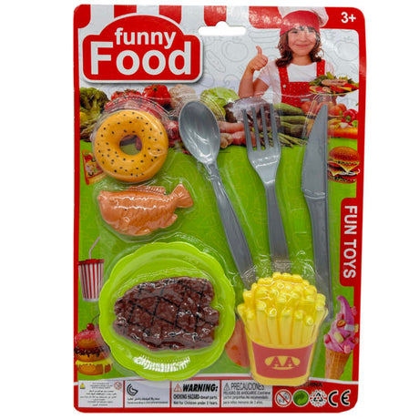 Kids' Fake Food Dinner Play Set