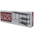 Black Lightweight Multi-Purpose Home Organizing Storage Rack