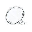 Tabletop Art 5x4x1 Mushroom Cutout White/black Wood(3.00)