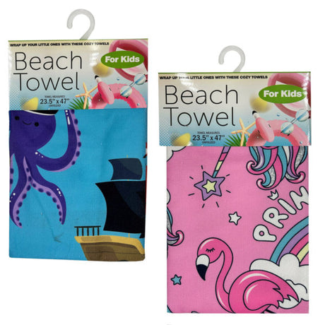 23.5" x 47" Beach Towel Assorted Designs