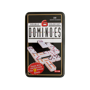Double 6 Color Dot Dominoes Game Set